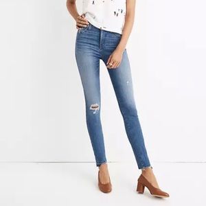 Madewell 10” high rise skinny jeans Size 31